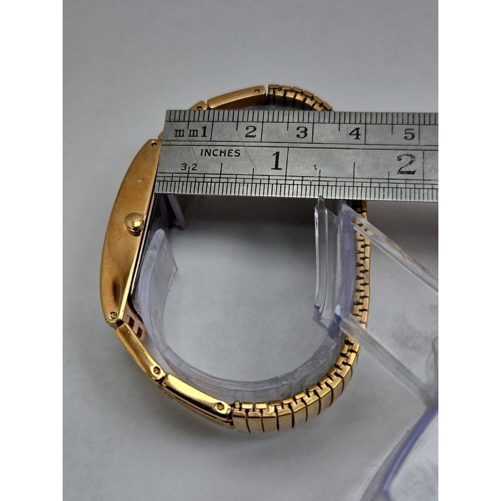 Womens Peugeot PQ8540 Rose Gold Tone Rectangle Bracelet Quartz Watch New Battery - Picture 9 of 12
